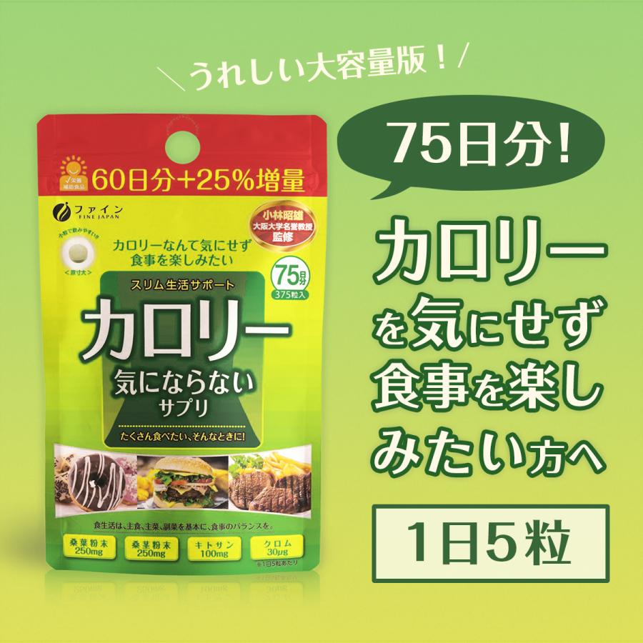 FINE JAPAN ダイエット サプリ カロリー気にならない 大容量品 375粒