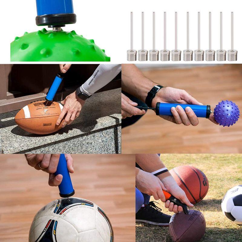  YFFSFDC ステンレス鋼製 空気 ポンプニードル ボールポンプ針 バスケット 針 10本入り ニードル サッカー ボール 空気入れ  風鈴、ウィンドウチャイム