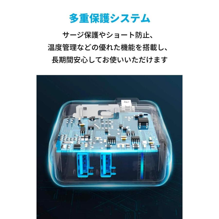 Anker ホワイト コンパクト 2ポート USB急速充電器 PSE認証済 PowerIQ 折りたたみ式 PowerPort 2 Elite 24W |  | 06