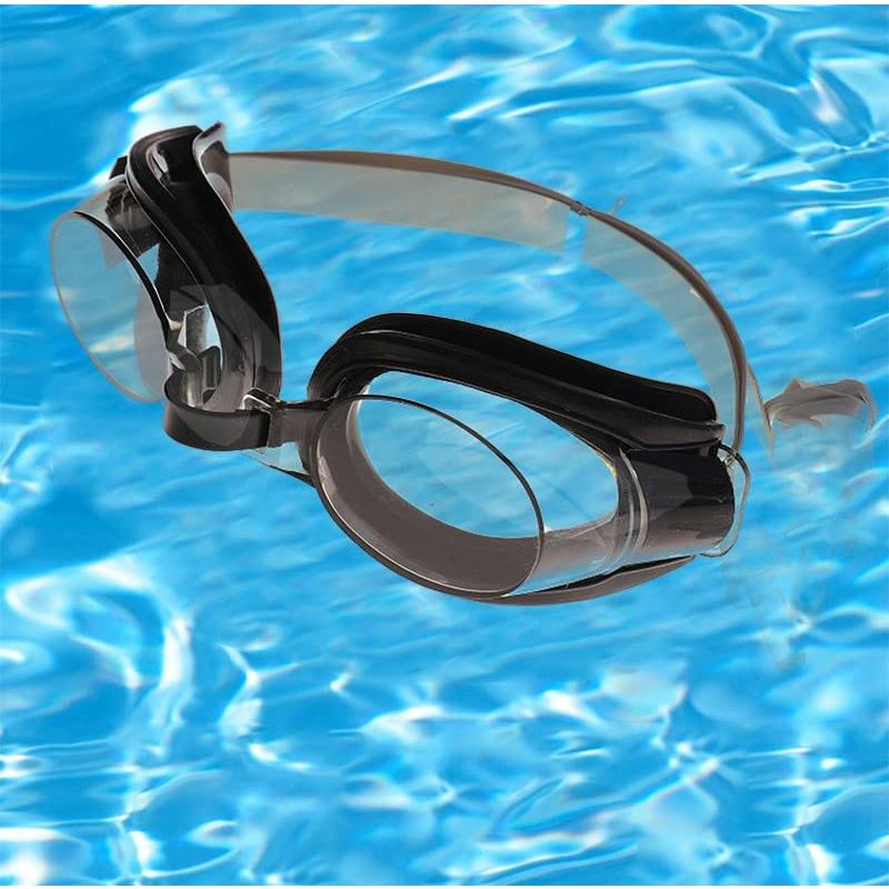 最大46%OFFクーポン 水泳 大人 スイミングゴーグル ケース ミラー UVカット 黒 ブラック