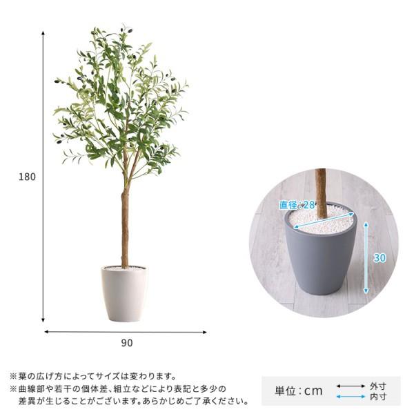 人工 観葉植物 オリーブ 高さ180cm Lサイズ フェイクグリーン 観賞用 造花 観葉 植物 室内 ガーデニング ガーデン グリーン リビング 玄関 インテリア 送料無料の画像