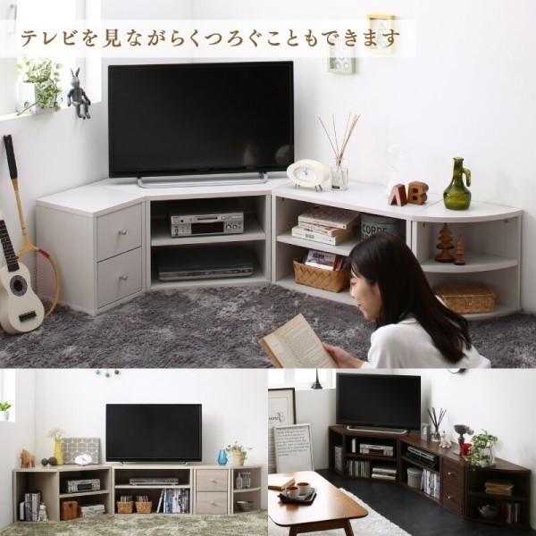 お得セット】 コーナータイプ テレビ台 4点 セット ローボード 