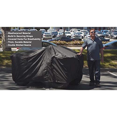 オンラインストア-通販 スズキ Kingquad 500 Axiに対応 耐候性 ATVカバー 雨水、雪、太陽から保護 強化固定ストラップ 無料収納バッグ FITS: 2015 Suzuki Kingquad 500axi Pwr Ste