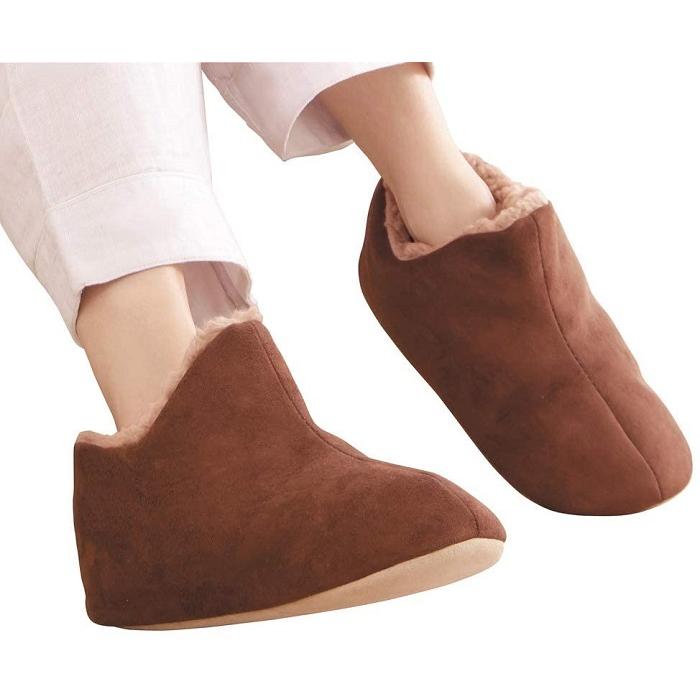 極暖 足が包まれるスリッパ