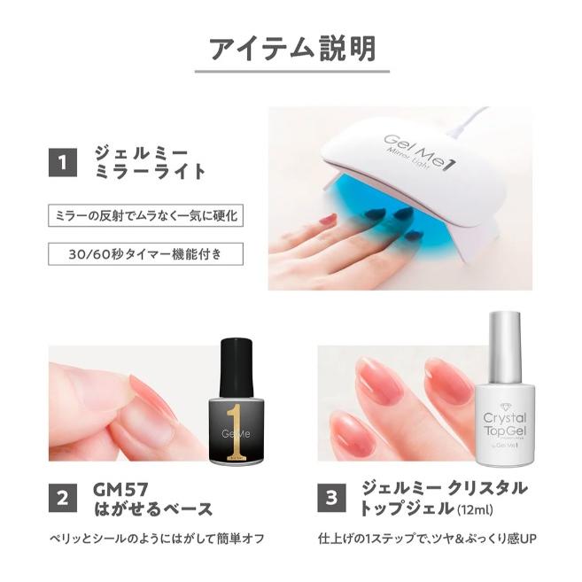 Gel Me1 ジェルミーワン スターターボックスC 外箱ピンクに