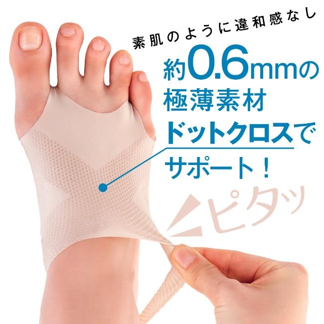 アルファックスお医者さんの足裏アーチサポーター ピタ肌1足組 薄い