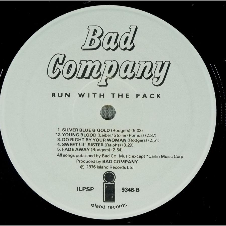 ●英LP BAD COMPANY/RUN WITH THE PACK  オリジナル○｜finedayrecords｜05