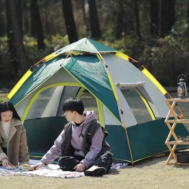 テント ワンタッチテント キャンプテント 3-4人用 設営簡単 防災用