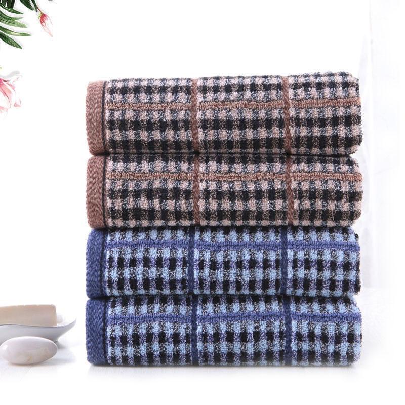 ハンドタオル チェック柄 2枚セット コットン メンズ レディース