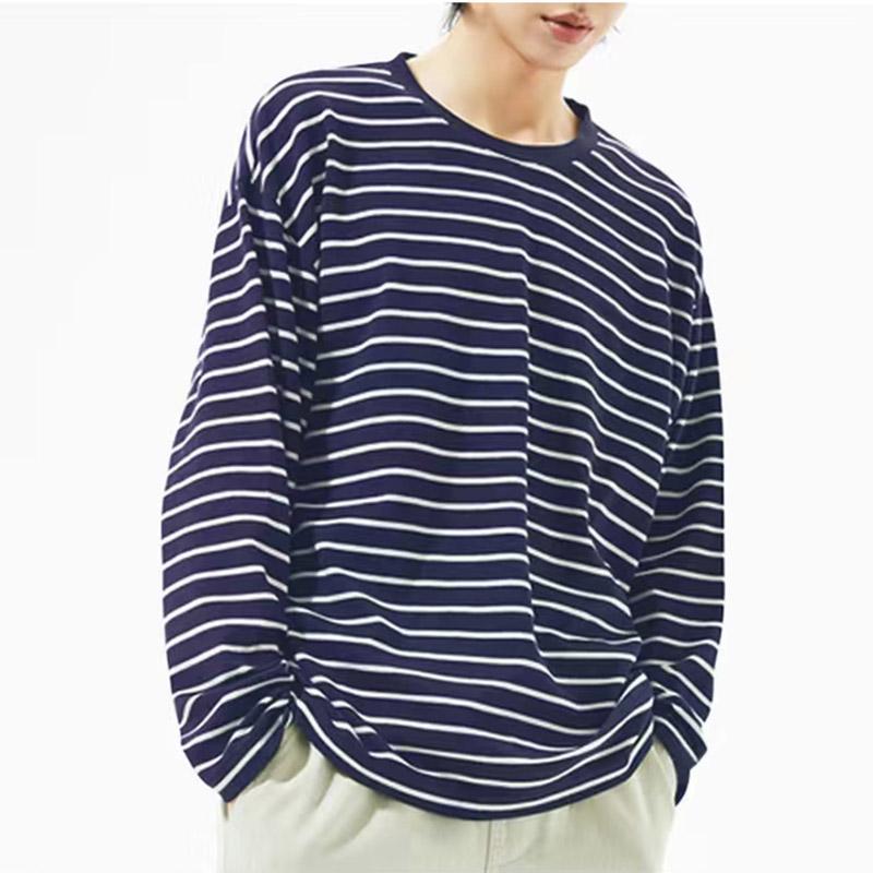 ボーダーTシャツ ロングTシャツ メンズ 長袖 Tシャツ ヘビーウェイト
