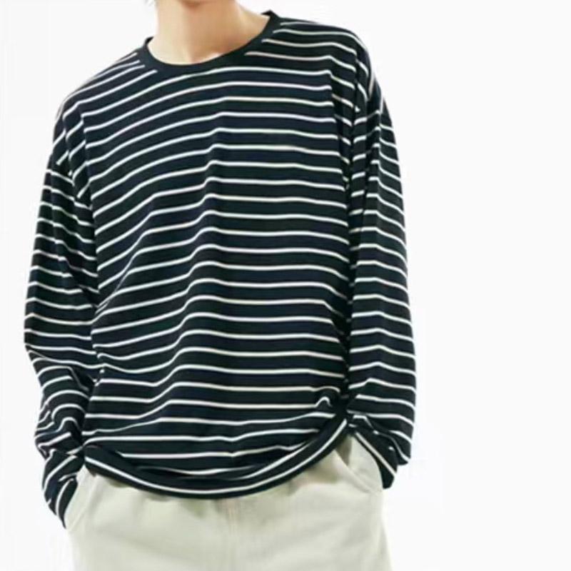 ボーダーTシャツ ロングTシャツ メンズ 長袖 Tシャツ ヘビーウェイト