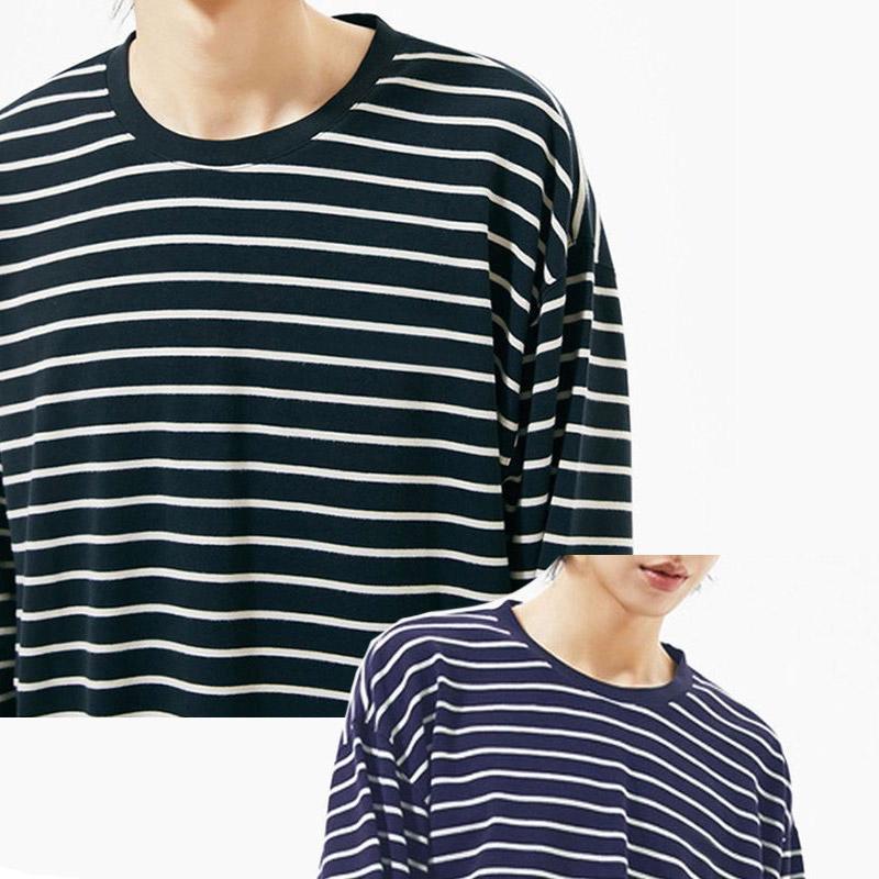 ボーダーTシャツ ロングTシャツ メンズ 長袖 Tシャツ ヘビーウェイト