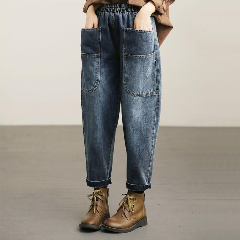 デニム　ソフトサルエルテーパードパンツ　amuy trysbay finefinefk_fj-d360