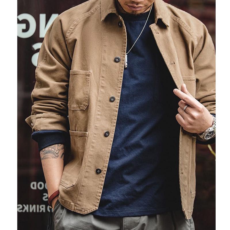 ワークシャツ カジュアル ジャケット ミリタリー ワーク 長袖 羽織