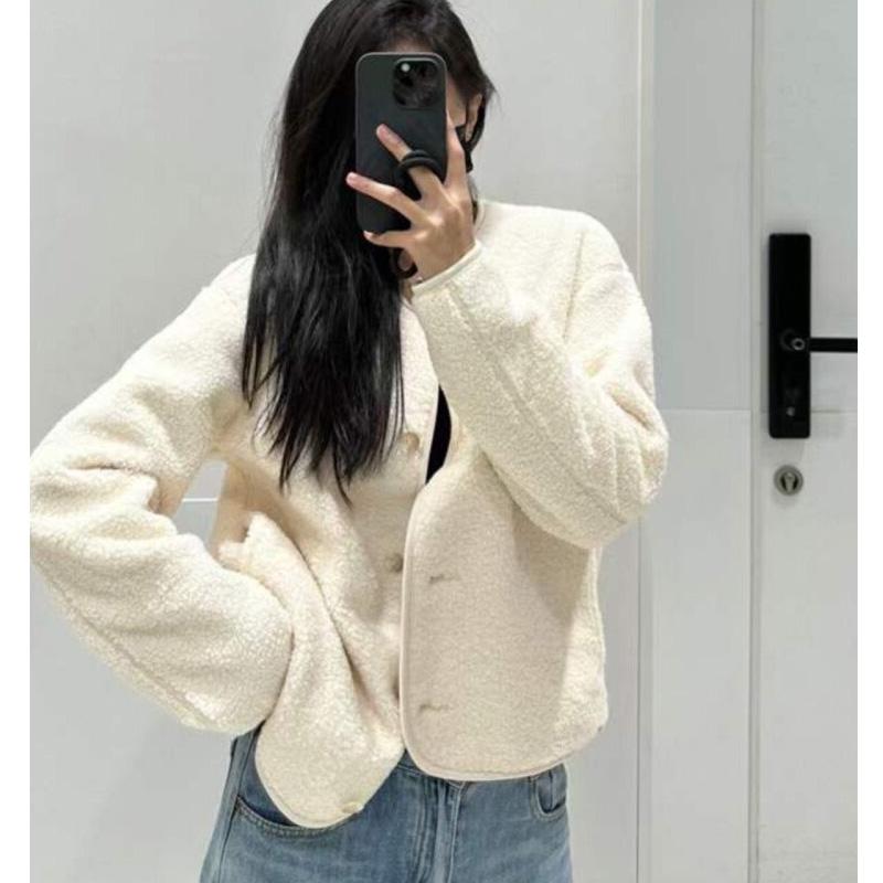 ボアジャケット アウター レディース ミニ コート ジャケット 秋冬