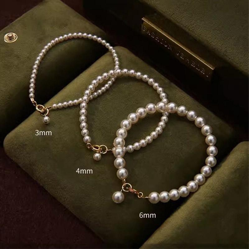 パールブレスレット 4mm : finefine - 通販 - Yahoo!ショッピング