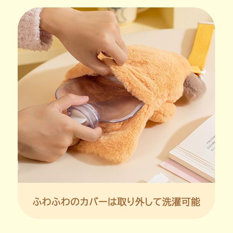 ショルダー アニマル ふわふわ湯たんぽ 注水式 湯たんぽ 秋冬 可愛い