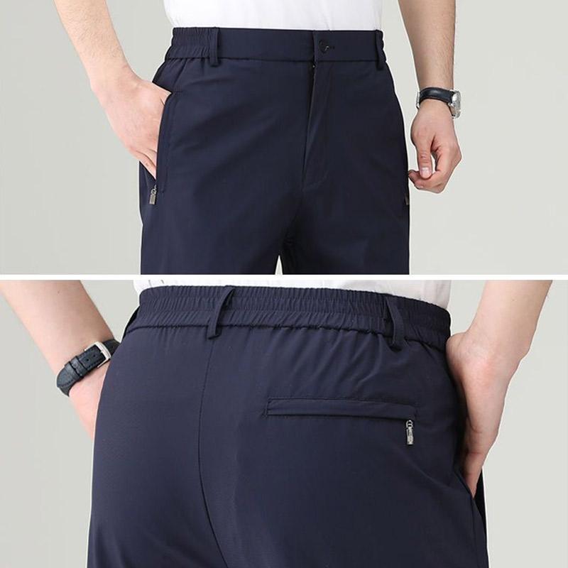 接触冷感 メンズ ストレッチ パンツ ゆったり 涼しい ボトムス 清涼