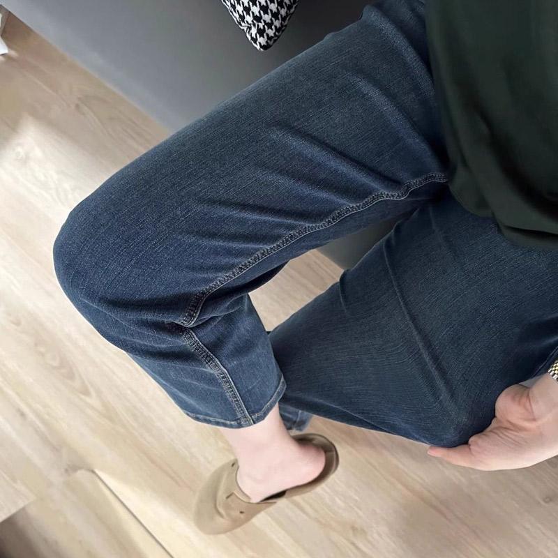FINE JAPAN 接触 冷感 ひんやり デニム パンツ レディース 7分丈