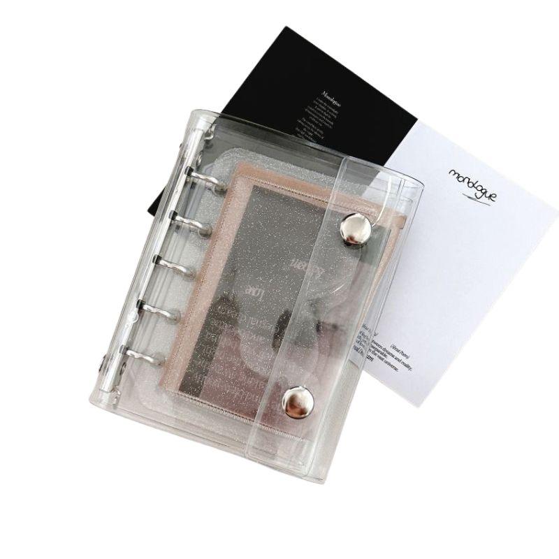 シール帳 クリア バインダー 透明 M5 サイズ ミニ リフィル 10枚