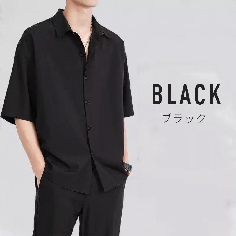シャツ メンズ 半袖 トップス 冷感 接触冷感 カジュアル ビジネス