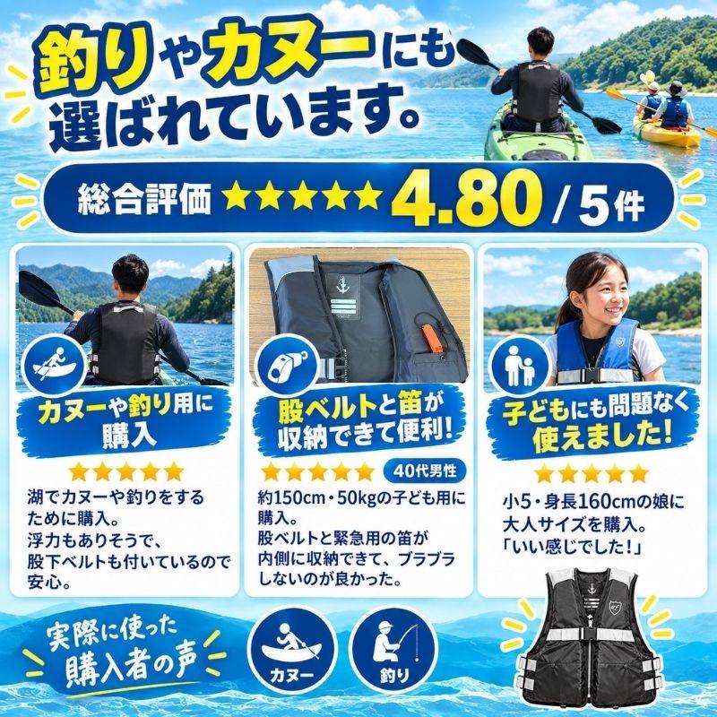 FINE JAPAN ライフジャケット フローティング ベスト 釣り