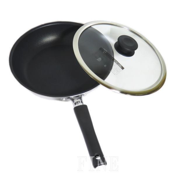 アムウェイ 26㎝ ノンスティック フライパン　蓋付き 新品・フタ有り】アムウェイ ノンスティックフライパン 26cm フタ付き