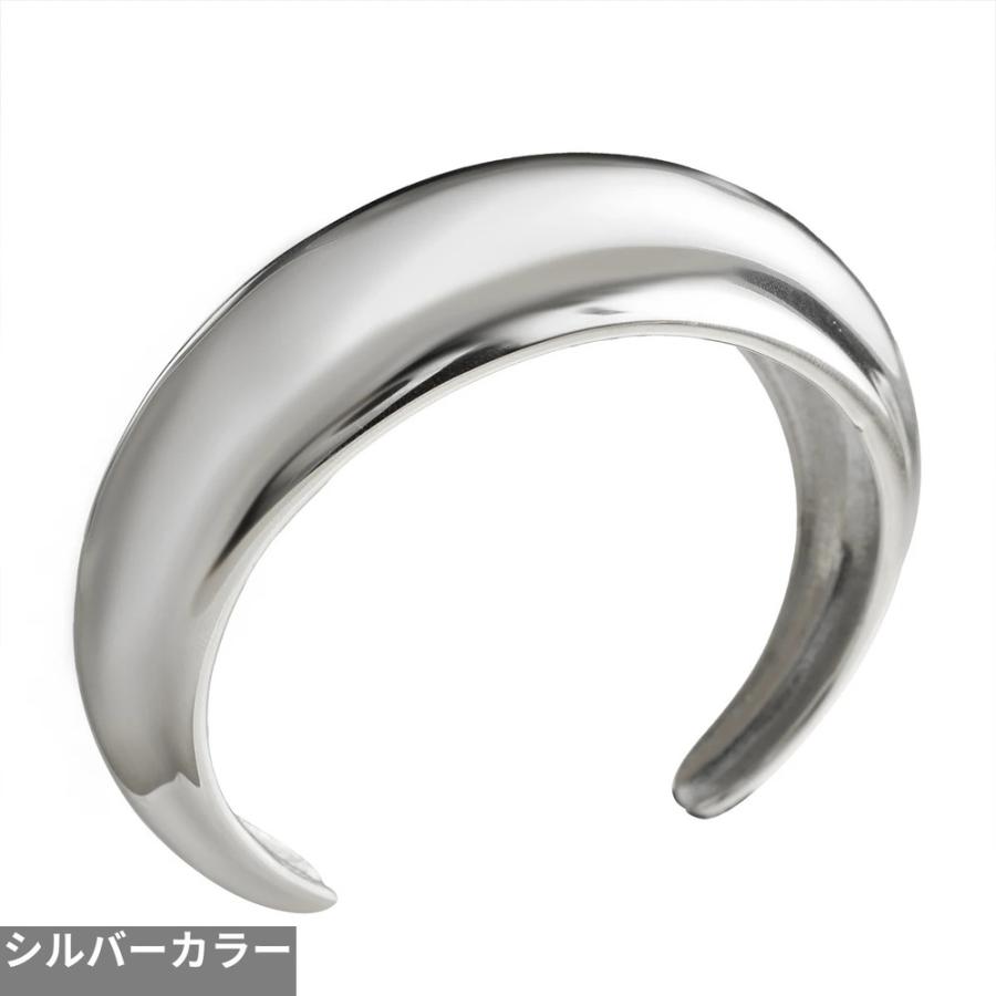 ブレスレット エクスクイジット ステンレス スチール バングル スタイル ビッグ ラウンド レディース 女性 エクサジェレート パンク ジュエリー_7