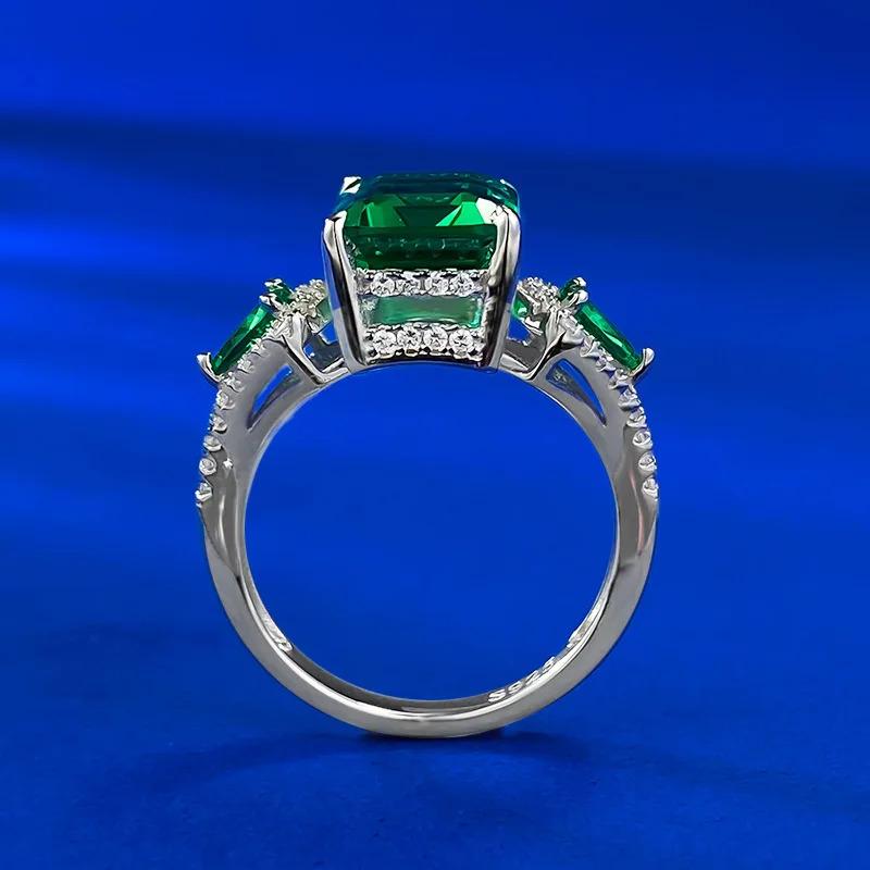 指輪 リング ダイヤモンド 白 ホワイト エメラルド ビンテージ ゴールド シルバー レディース メンズ S925 スターリング 4ct_4