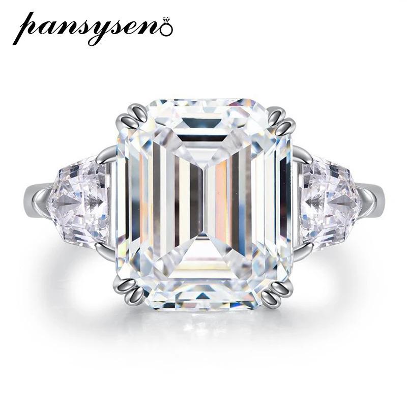 指輪 リング ダイヤモンド シルバー ピンク レディース 贅沢 925 スターリング 10x12mm サファイア アクアマリン 結婚式_1