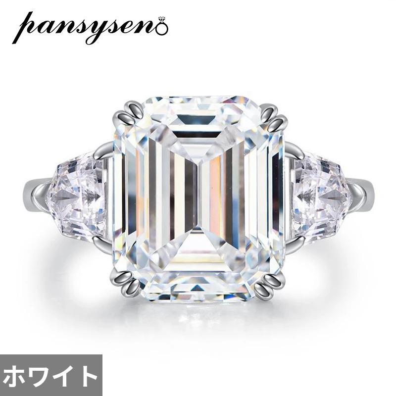 指輪 リング ダイヤモンド シルバー ピンク レディース 贅沢 925 スターリング 10x12mm サファイア アクアマリン 結婚式_8