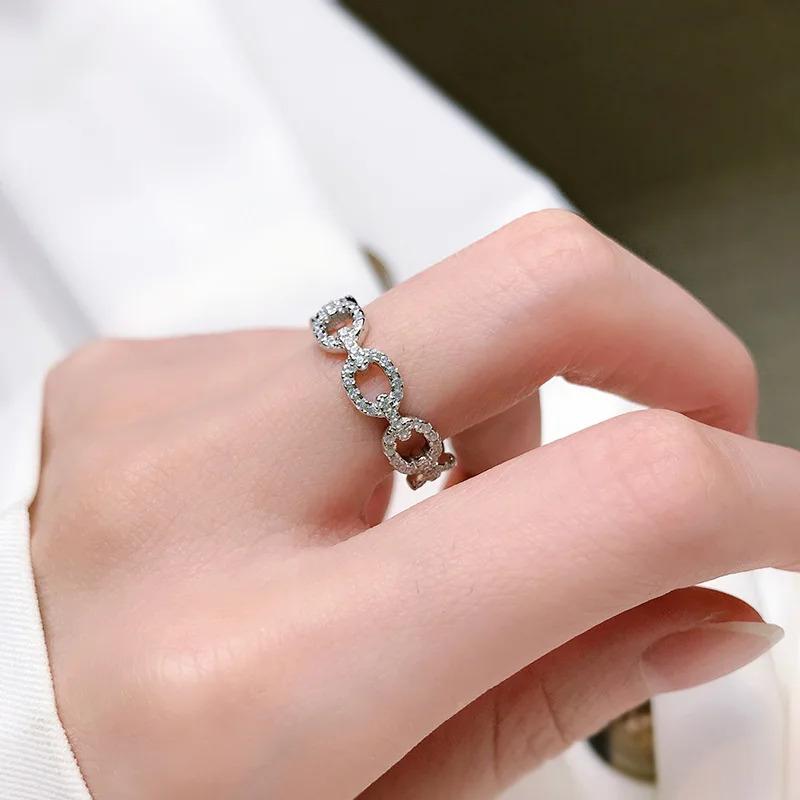 指輪 リング キューバ シルバー レディース 新しい 透かし 100% 925 スターリング 結婚式 ウェディング 婚約 ファイン_5
