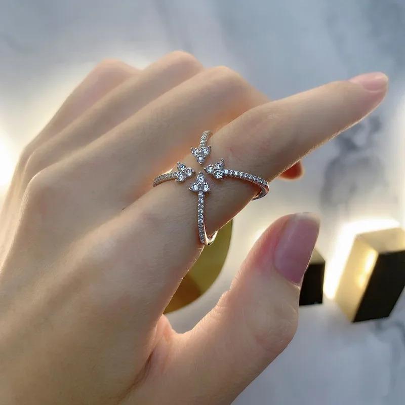 指輪 リング ジルコニア シルバー レディース 925 スターリング AAA ジルコン 婚約 結婚式 ウェディング バンド ファッション_4