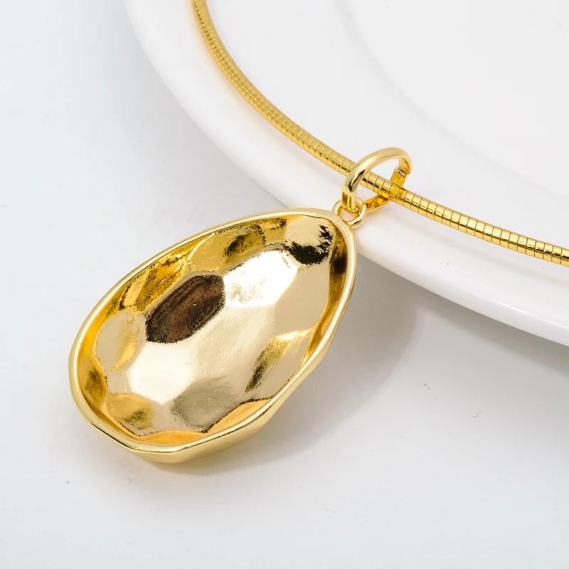 ペンダント ピアス ネックレス アメリカ ゴールド ドロップ ムース レディース 1 セット ジュエリー スムーズ 大 カラー ヨーロッパ 結婚式 ウェディング ギフト_3
