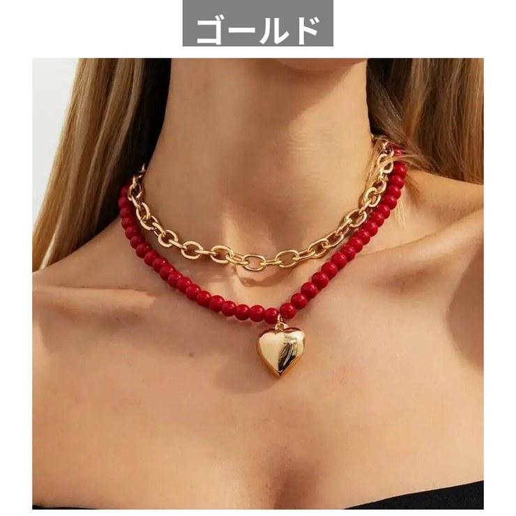 ネックレス ペンダント パンク ヴィンテージ メタル ハート レディース