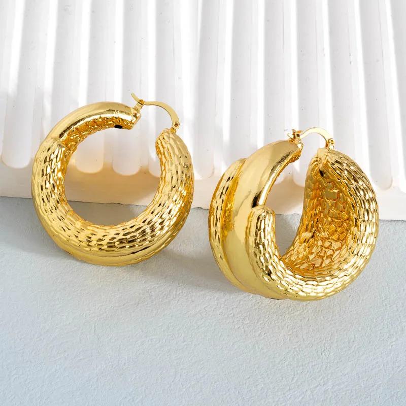 ペンダント ピアス ネックレス アフリカ ゴールド コッパー サークル カッパー レディース ジュエリー セット ドバイ_3