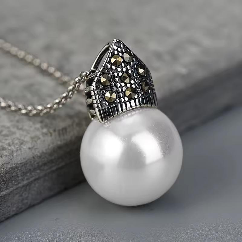 ジュエリーセット レディース クリエイティブ 925スターリングシルバー ハンドメイド デザイナー ジュエリー パール_2