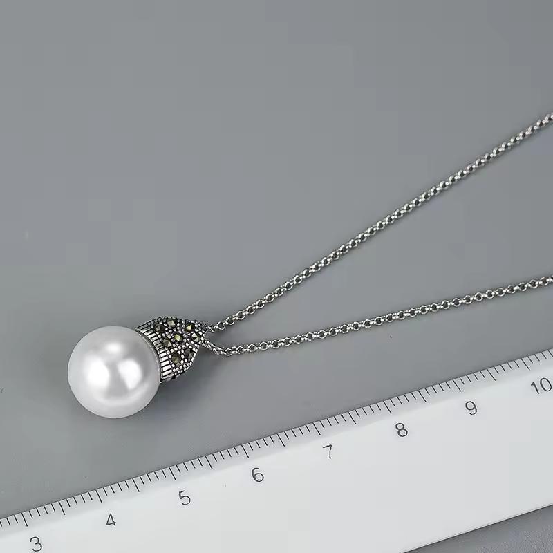 ジュエリーセット レディース クリエイティブ 925スターリングシルバー ハンドメイド デザイナー ジュエリー パール_4