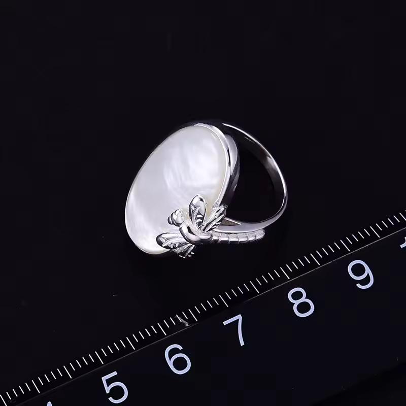 リング レディース 925スターリングシルバー クリエイティブ ハンドメイド デザイナー ヴィンテージ ロング ジュエリー_2