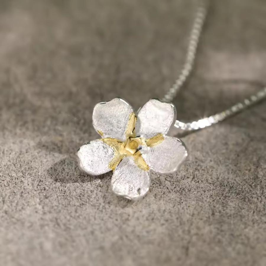 ペンダント レディース 勿忘草 フラワー 925スターリングシルバー ジュエリー_3