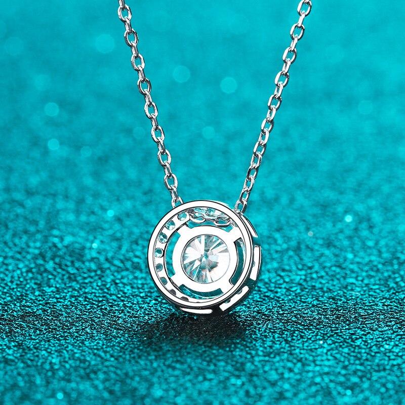 ペンダント ネックレス シルバー ラウンド レース レディース 女性 アンダラ GRA 認証済み S925 スター 星リング 2ct