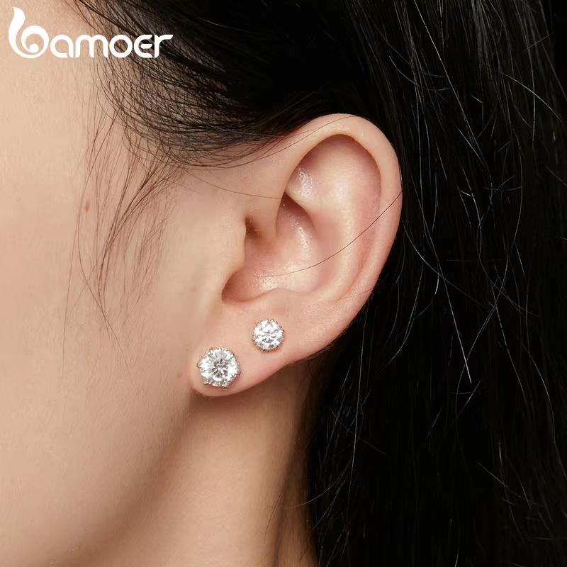 ピアス スタッド ハート ダイヤモンド レディース 女性 スターリング シルバー エンゲージ イヤリング アクセサリー ジュエリー S925 記念日_4
