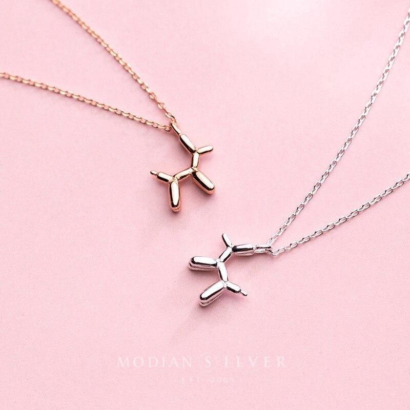 ペンダント ネックレス イヌ シルバー チェーン レース レディース 女性 純正 925 スター 星リング かわいい 小さな 犬 ドッグ_1