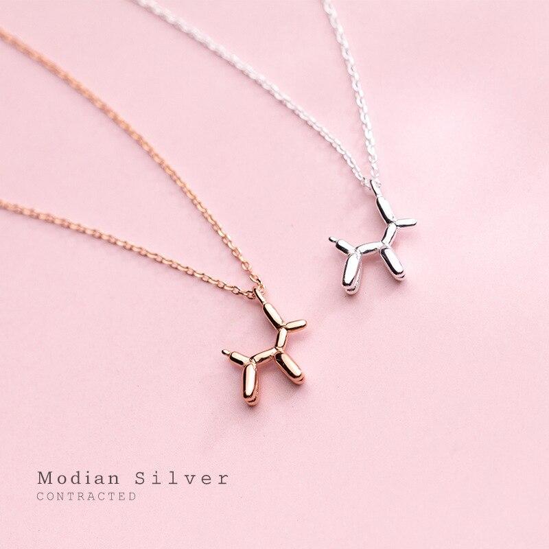 ペンダント ネックレス イヌ シルバー チェーン レース レディース 女性 純正 925 スター 星リング かわいい 小さな 犬 ドッグ_2