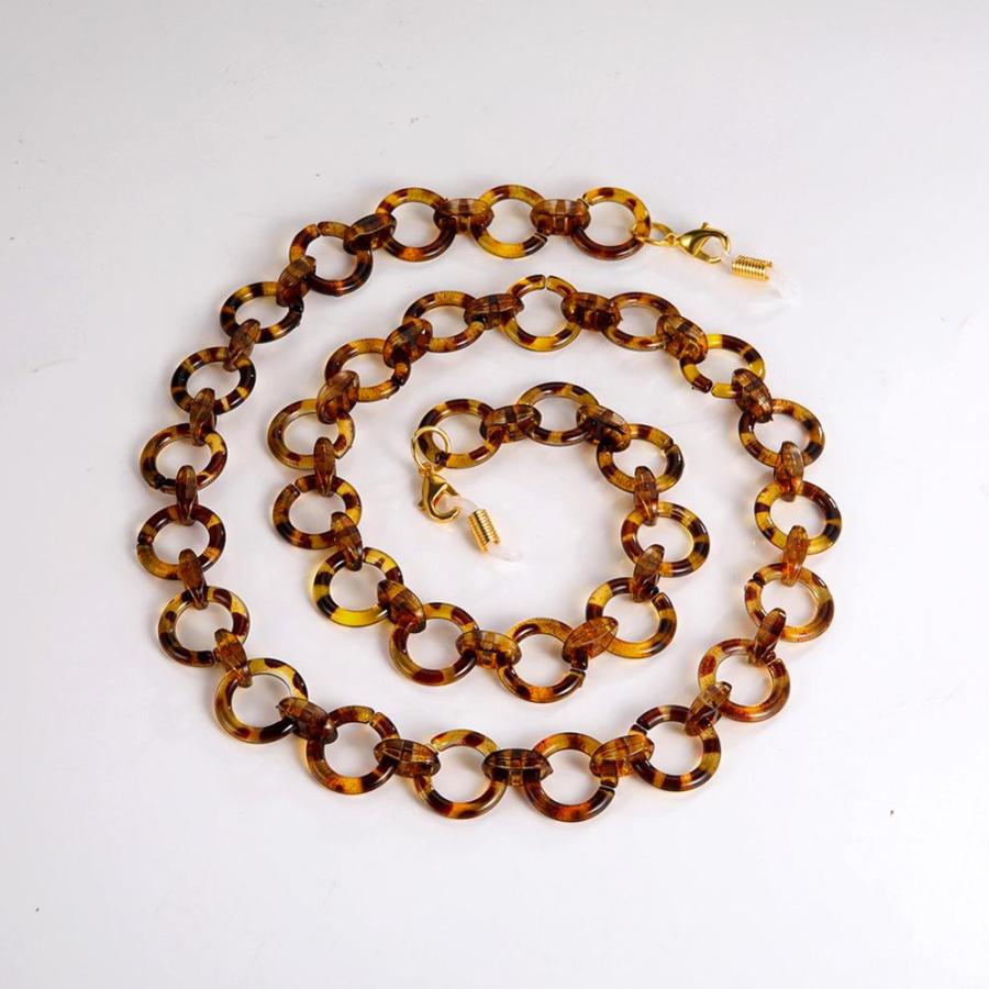 メガネチェーン アクリル プラスチック レジン 樹脂 チェーン