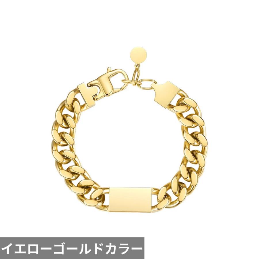 ブレスレット ステンレス ゴールド 立方体 レディース パンク 分厚い カラー スチール ファッション ジュエリー 幅_6