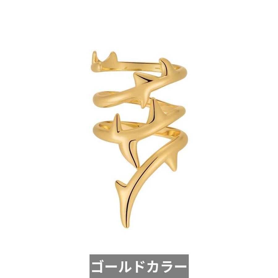 指輪 リング ゴールド レディース ゴシック とげ ファッション ジュエリー 18K カラー ヒップホップ_5