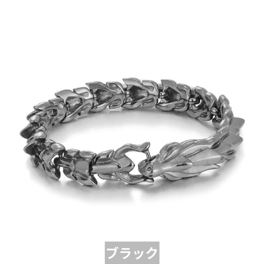 ブレスレット ドラゴン ステンレス メンズ｜finejewelrys｜10