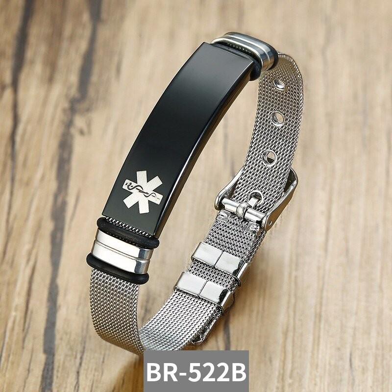 ブレスレット 1型糖尿病 メディカルアラート フリーサイズ レディース