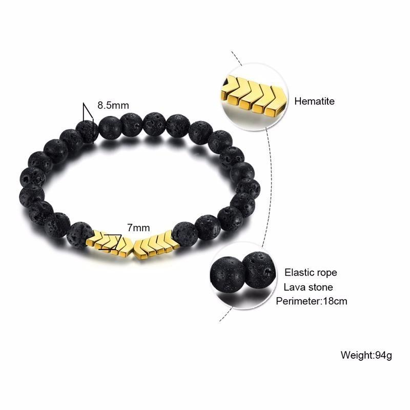 ブレスレット 矢印 ビーズ ストーン レディース メンズ おしゃれ 大人 数珠 100 安い